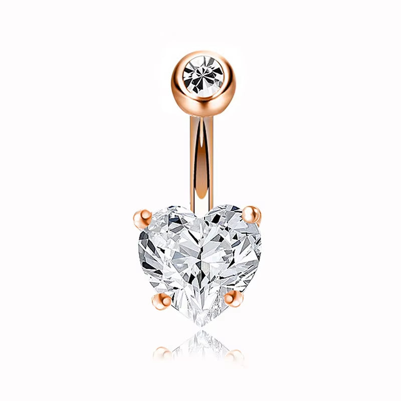 Belly Rings Crystal Piercing