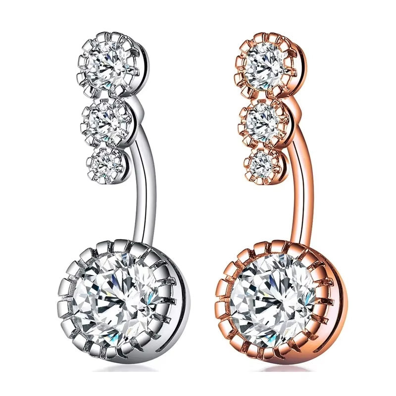 Belly Rings Crystal Piercing