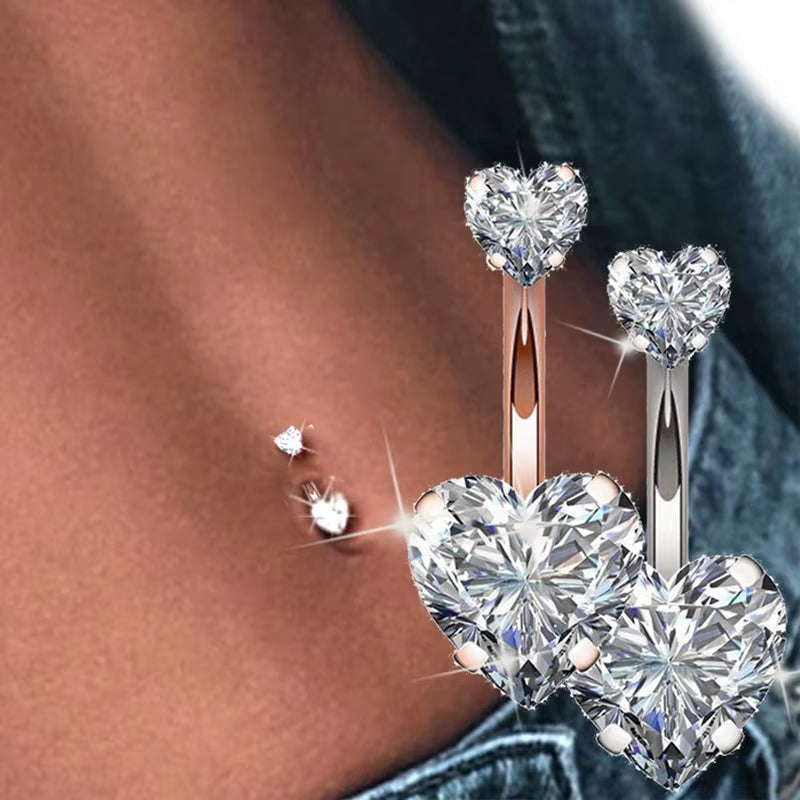 Belly Rings Crystal Piercing