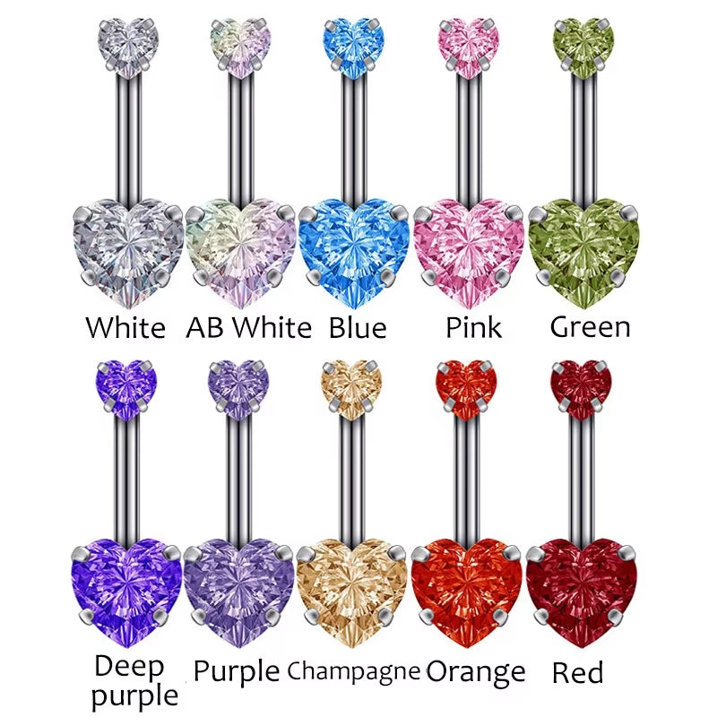 Belly Rings Crystal Piercing