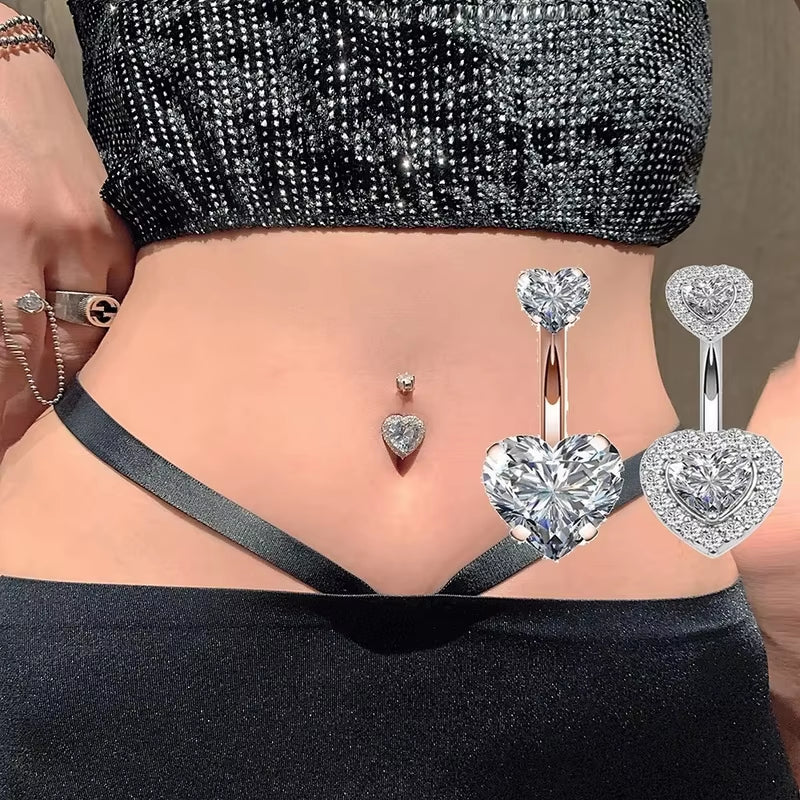 Belly Rings Crystal Piercing
